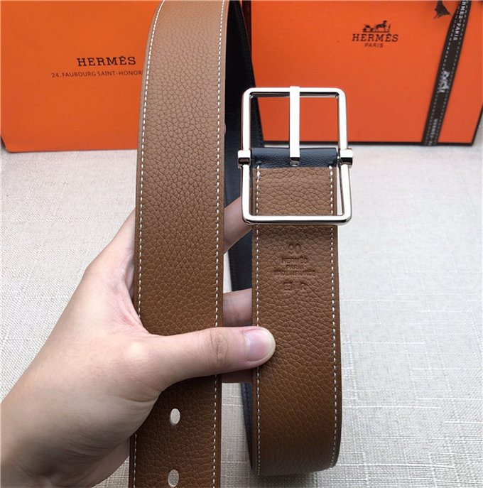 Hermes Reversible Belt 38 mm Togo Camel High