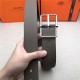 Hermes Reversible Belt 38 mm Togo Grey High