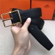 Hermes Reversible Belt 38 mm Togo Black High