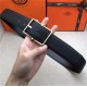 Hermes Reversible Belt 38 mm Togo Black High