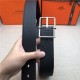 Hermes Reversible Belt 38 mm Togo Black High