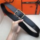 Hermes Reversible Belt 38 mm Togo Black High