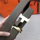 Hermes Constance belt buckle & Reversible leather strap 32/38 mm Togo Grey Shiny-Metal High