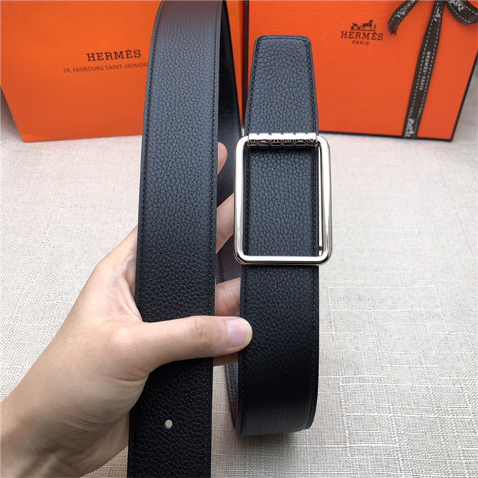 Hermes Code 32/38 reversible belt Togo Black High