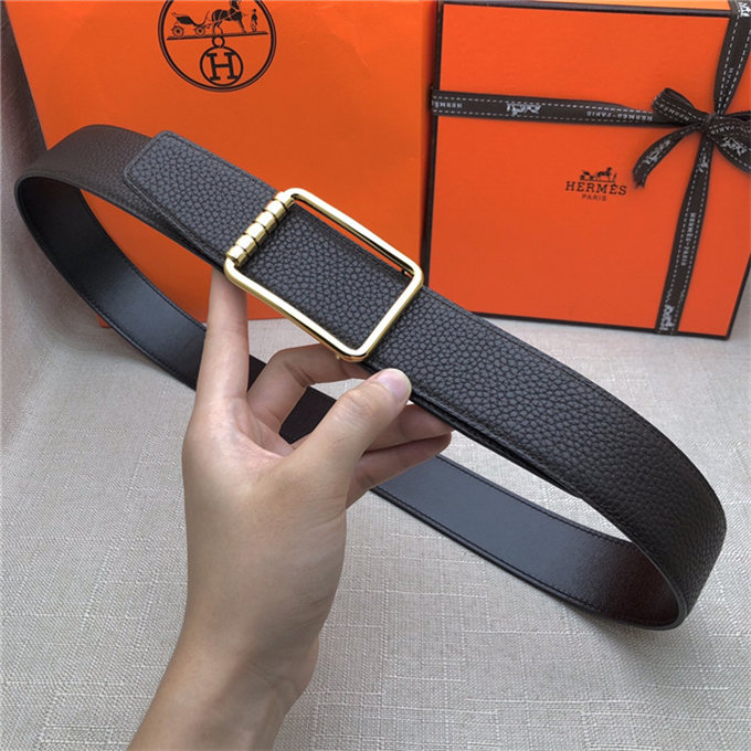 Hermes Code 32/38 reversible belt Togo Coffee High