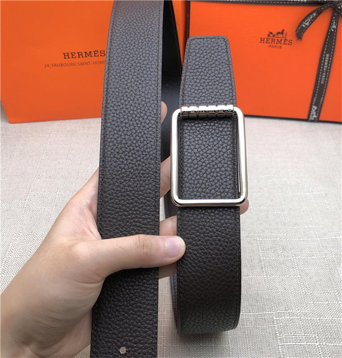 Hermes Code 32/38 reversible belt Togo Coffee High