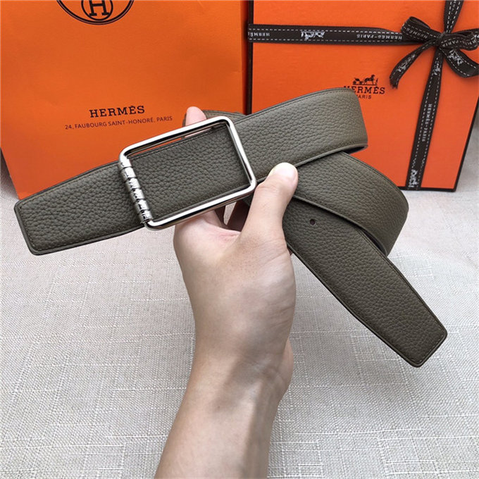 Hermes Code 32/38 reversible belt Togo Grey High