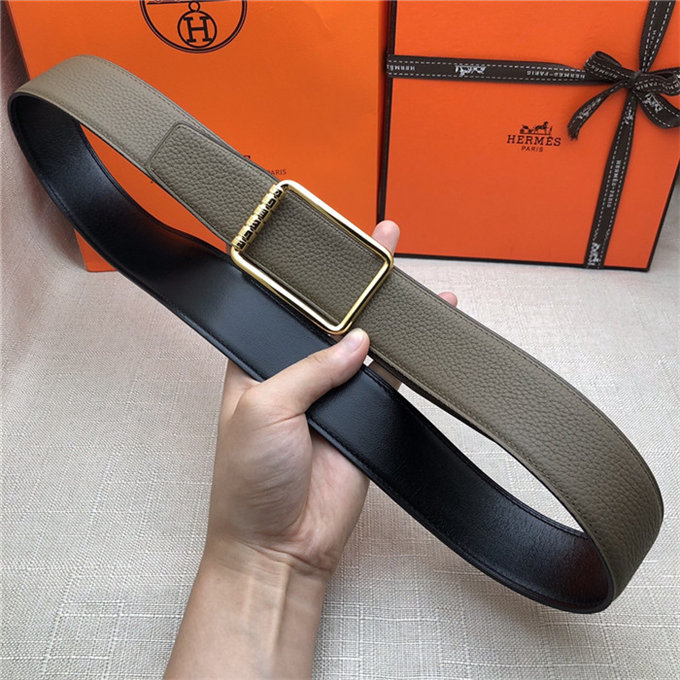 Hermes Code 32/38 reversible belt Togo Grey High