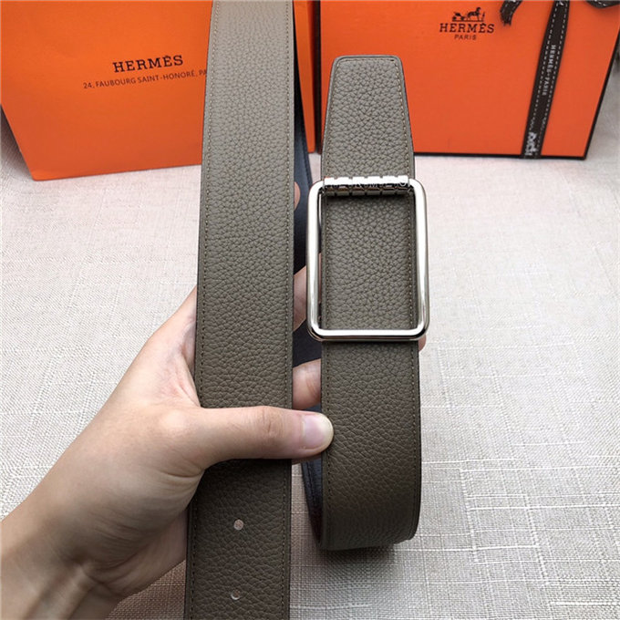 Hermes Code 32/38 reversible belt Togo Grey High