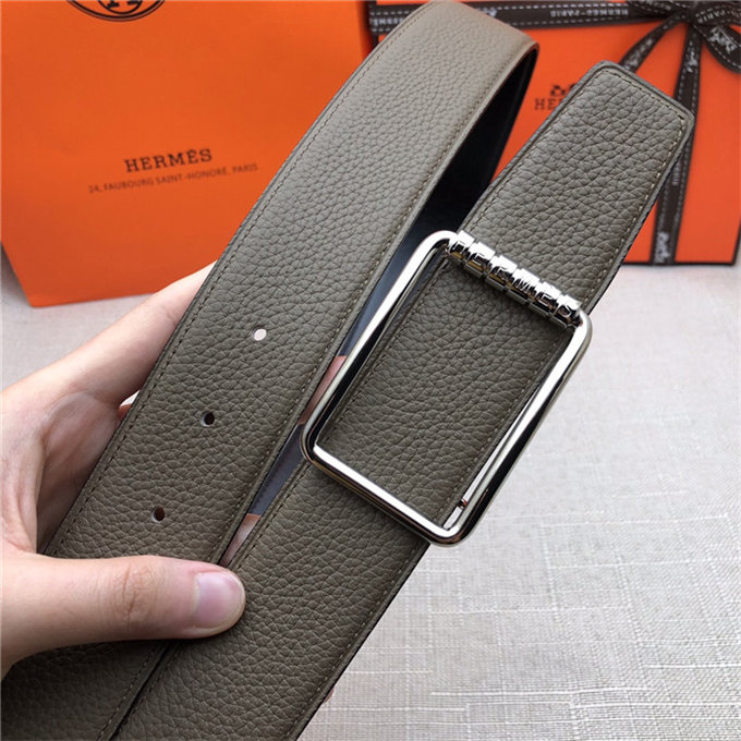 Hermes Code 32/38 reversible belt Togo Grey High