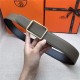 Hermes Code 32/38 reversible belt Togo Grey High