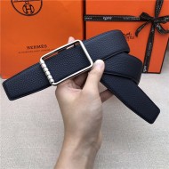 Hermes Code 32/38 reversible belt Togo Navy High