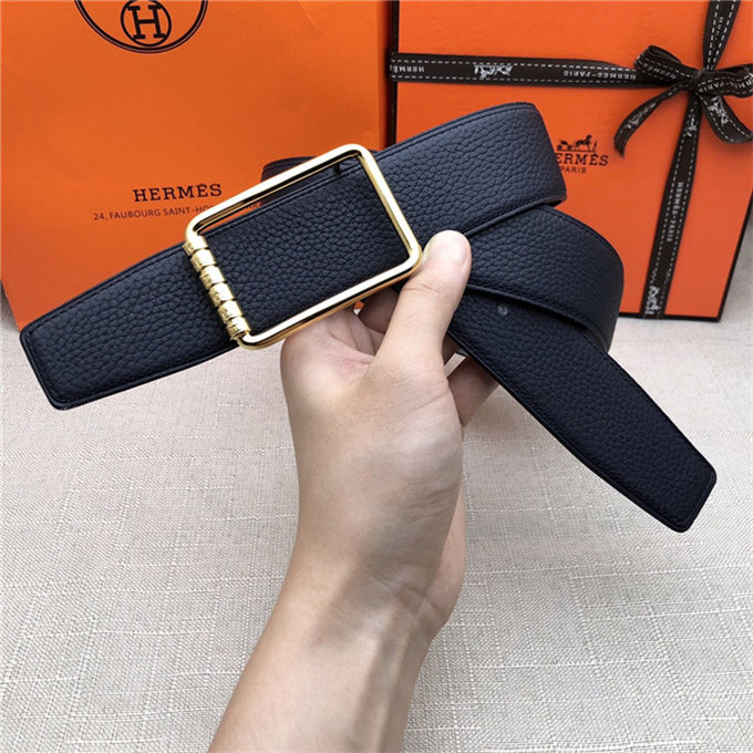 Hermes Code 32/38 reversible belt Togo Navy High