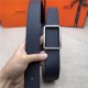 Hermes Code 32/38 reversible belt Togo Navy High