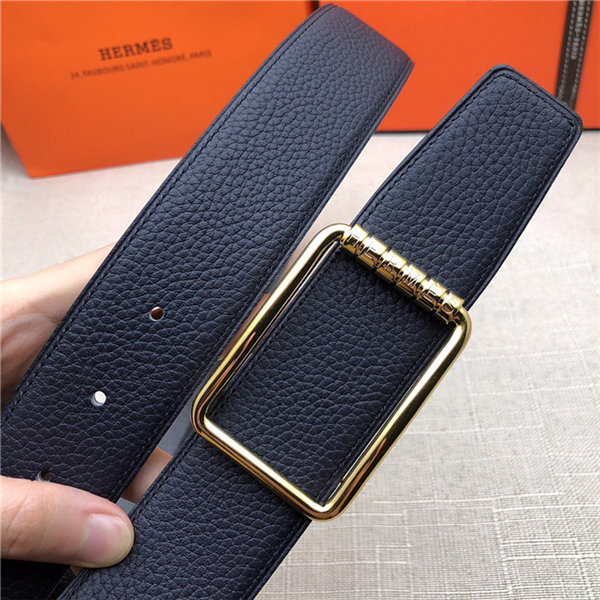 Hermes Code 32/38 reversible belt Togo Navy High