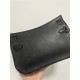 Hermes Jypsiere Mini Swift Leather WAX Black Silver-Metal High