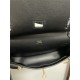 Hermes Jypsiere Mini Swift Leather WAX Black Gold-Metal High