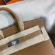 Hermes Birkin Sellier Bag 25cm Epsom Leather WAX Gold Silver-Metal High