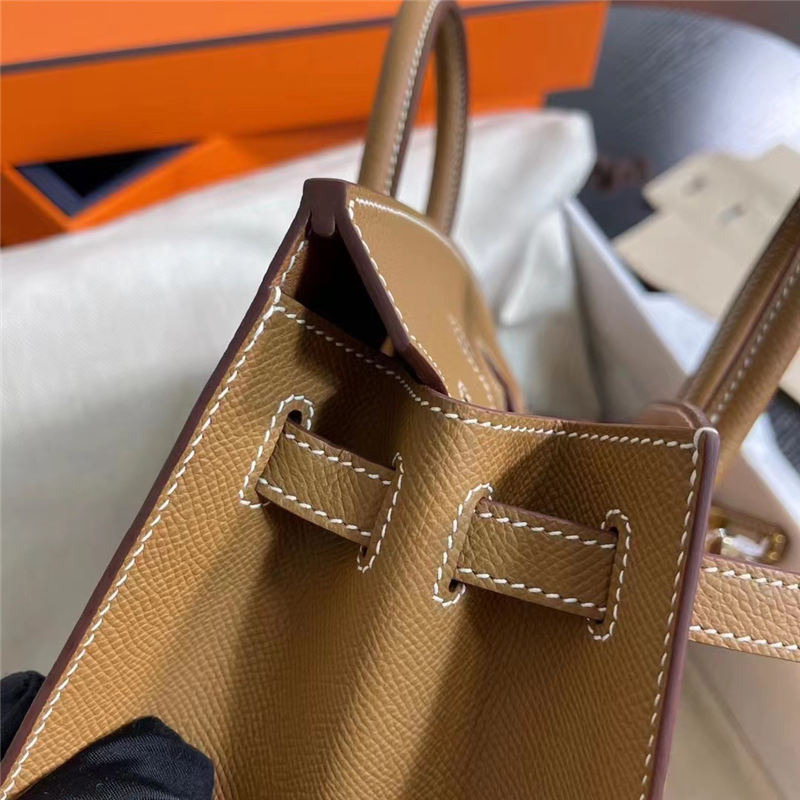 Hermes Birkin Sellier Bag 25cm Epsom Leather WAX Gold Gold-Metal High