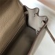 Hermes Kelly 25/28cm Retourne Bag Togo Leather In Tourterelle WAX High