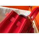 Hermes Kelly 25/28cm Retourne Bag Togo Leather In Red WAX High