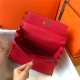 Hermes Kelly 25/28cm Retourne Bag Togo Leather In Red WAX High