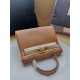 Hermes Kelly 25/28cm Retourne Bag Calfskin In Camel High