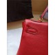 Hermes Kelly 25/28cm Retourne Bag Calfskin In Red High