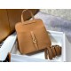 Hermes Halzan 22/25cm Bag Clemence Leather WAX In Gold High