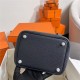 Hermes Picotin Lock 18/22 Bag Togo Leather In Bleu Nuit-Silver WAX High