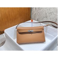 Hermes Kelly Elan 28cm Madame Leather Gold Silver-Metal WAX High