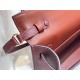 Hermes Kelly Elan 28cm Madame Leather Bordeaux Gold-Metal WAX High