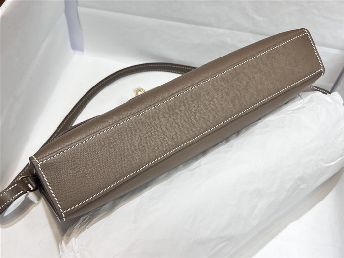 Hermes Kelly Elan 28cm Madame Leather Trench Gold-Metal WAX High