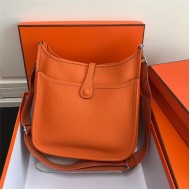 Hermes Evelyne III PM Bag Calfskin In Orange High