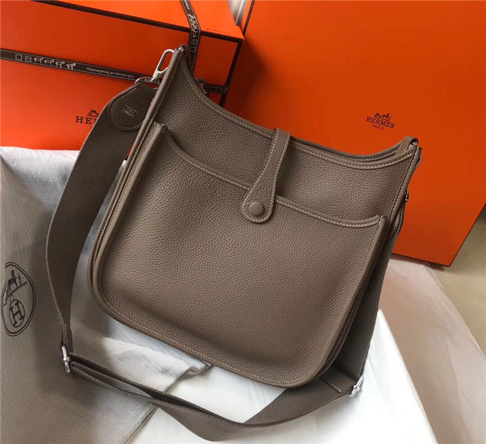 Hermes Evelyne III PM Bag Calfskin In Brown High