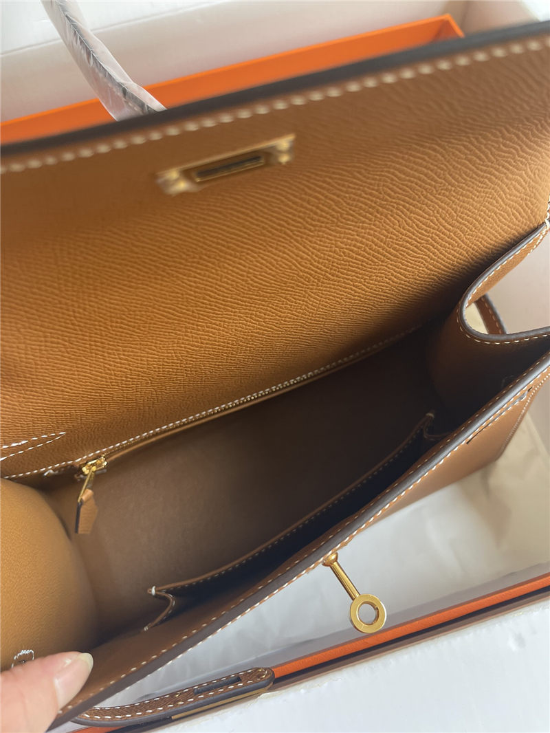 Hermes Kelly Sellier 25 Epsom WAX Gold High