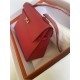 Hermes Kelly Sellier 25 Epsom WAX Red High