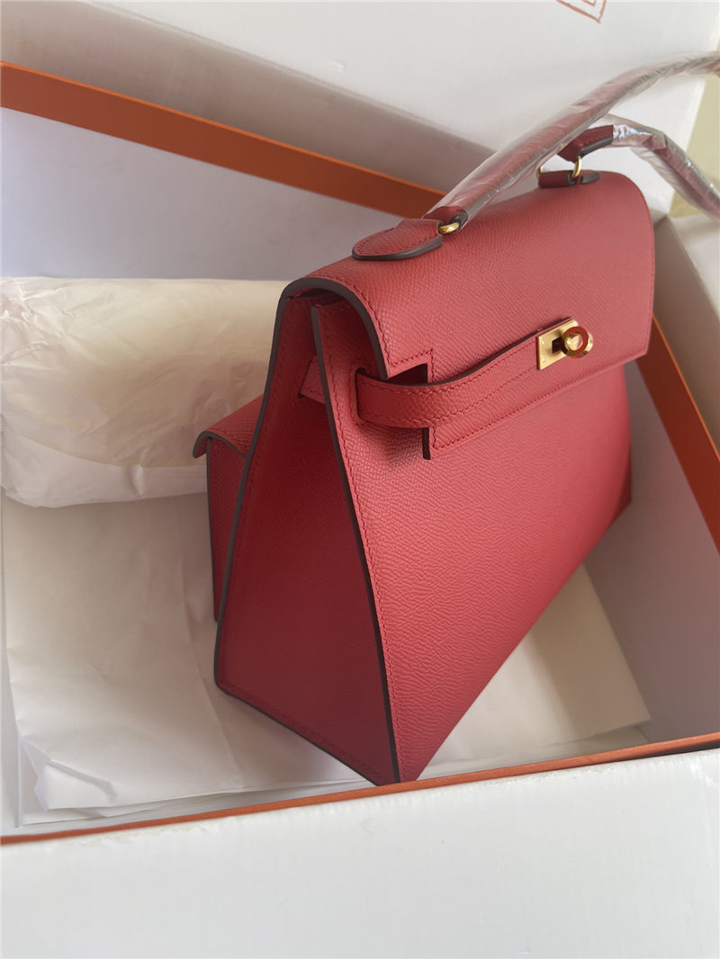 Hermes Kelly Sellier 25 Epsom WAX Red High