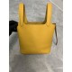 Hermes Picotin 18 Bag Clemence Leather In Yellow High