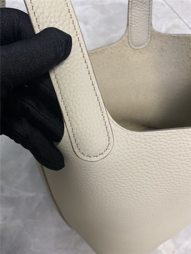 Hermes Picotin 18 Bag Clemence Leather In Cream High