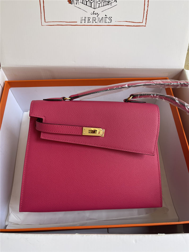 Hermes Kelly Sellier 25 Epsom WAX Fuchsia High