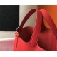 Hermes Picotin Lock 18/22 Bag Togo Leather In Red-Gold WAX High