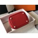 Hermes Picotin Lock 18/22 Bag Togo Leather In Red-Gold WAX High