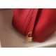 Hermes Picotin Lock 18/22 Bag Togo Leather In Red-Gold WAX High