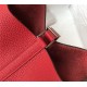 Hermes Picotin Lock 18/22 Bag Togo Leather In Red-Silver WAX High