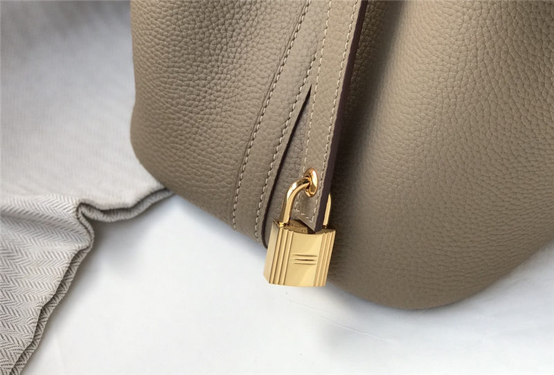 Hermes Picotin Lock 18/22 Bag Togo Leather In Trench-Gold WAX High