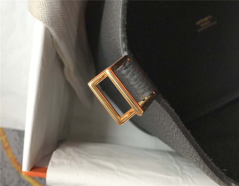 Hermes Picotin Lock 18/22 Bag Togo Leather In Black-Gold WAX High