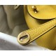 Hermes Lindy Mini Bag Calfskin Leather In Yellow High