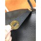 Hermes Lindy 26/30cm Bag Clemence Leather In Black Gold-Metal High