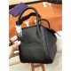 Hermes Lindy 26/30cm Bag Clemence Leather In Black Gold-Metal High